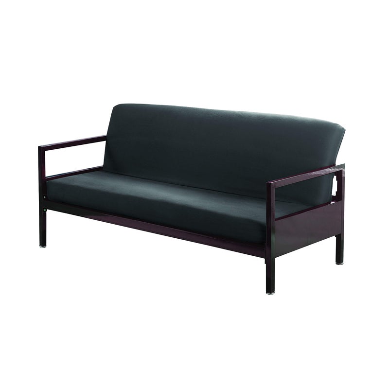 Bed Maker's Levinsohn Bed Maker's Futon Cover with Zipper Closure, Stain Resistant, 100% Cotton, Full, Charcoal - Image 1